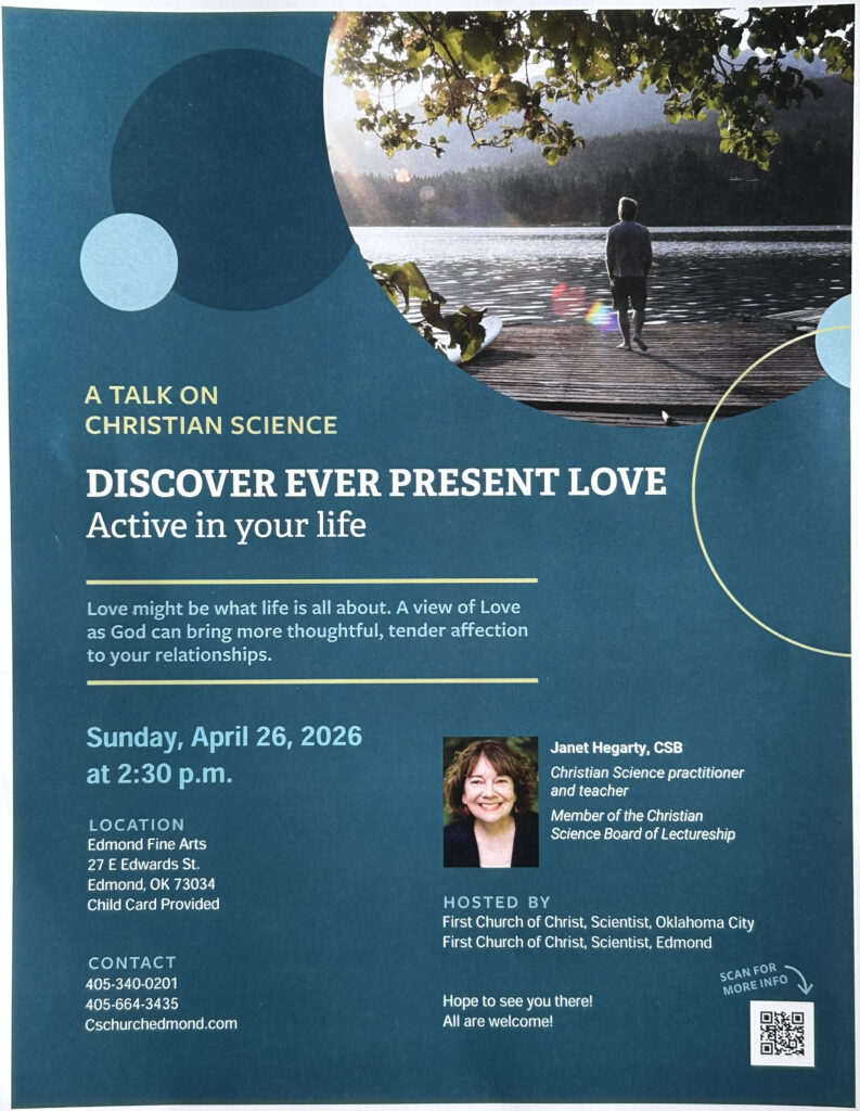 Christian Science Lecture for April 26, 2026